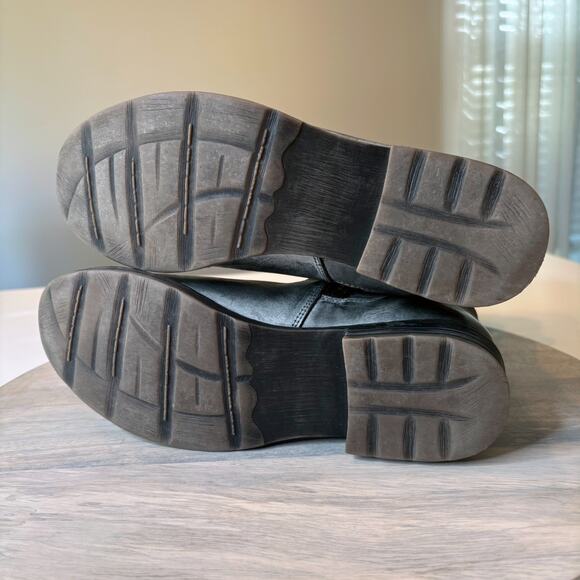 Roan by Bed | Stu Women's Distressed Gray Leather Moto Riding Boots US Size 7 - Picture 15 of 15